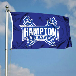 Hampton Pirates Double Sided Purple 3×5 Flag