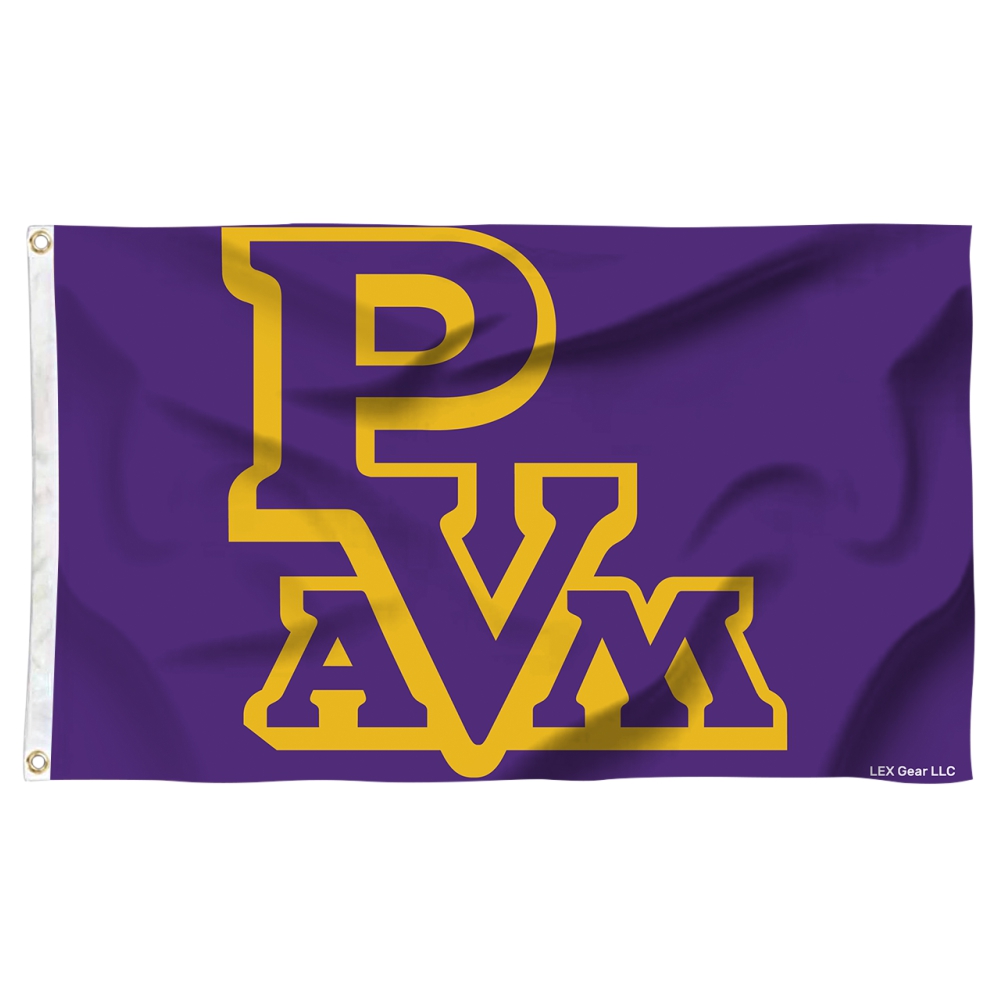 Praire View PVAM Double Sided Purple 3x5 Flag