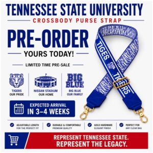 PRESALE Tennessee State Crossbody Purse / Bag Strap