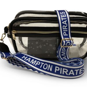 Hampton University Clear Stadium Bag with Hampton Pirates Crossbody Strap – Pre Order