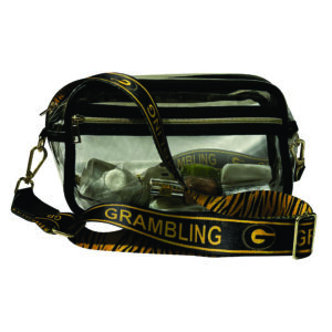 PRE-ORDER Black Grambling G Clear Bag with Crossbody Strap